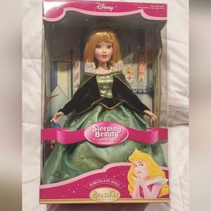 Disney Sleeping Beauty Doll in Green and Black Dress
